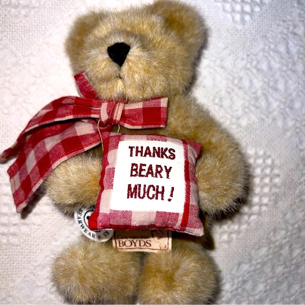 Boyd’s bears Adorable, Collectable “ Merci Bearcoo” style # 903001 Vintage.NWT